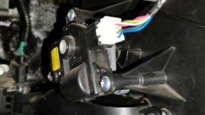 Работа моторедуктора заслонки печки Датсун