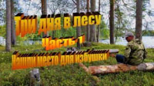 Три дня в лесу. Ищем место для избушки.