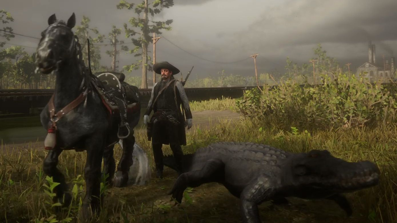 Red Dead Redemption 2.40часть! Легендарный аллигатор Тека! #RDR2Online#АллигаторТека#Охота#RUTUBE