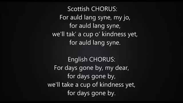 Auld Lang Syne - Original Scottish with English Translation смотреть онлайн