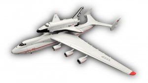 Модель грузового самолета Антонов Ан-225 "Мрия" и Буран СССР 1:200