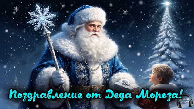 Дедушка Мороз поздравляет мальчика С Новым годом (детское) 🎵 Песня смотреть онлайн