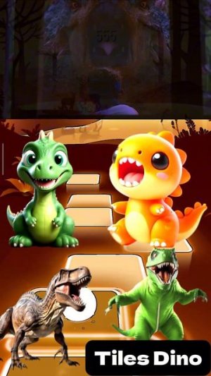КТО САМЫЙ КРУТОЙ? - Мультики про Динозавров уровень 73 | МУЛЬТФИЛЬМЫ ДИНОЗАВРЫ в Tiles Hop