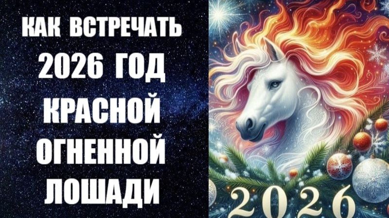 КАК ВСТРЕЧАТЬ 2026 ГОД КРАСНОЙ ОГНЕННОЙ ЛОШАДИ. ЧТО НАДЕТЬ, ЧТО ПРИГОТОВИТЬ. КАКИМ БУДЕТ НОВЫЙ ГОД смотреть онлайн
