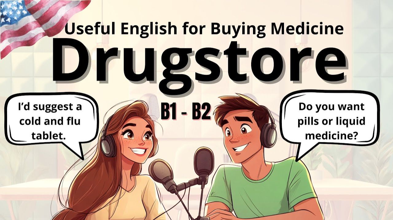 Useful English for Buying Medicine | English podcast смотреть онлайн