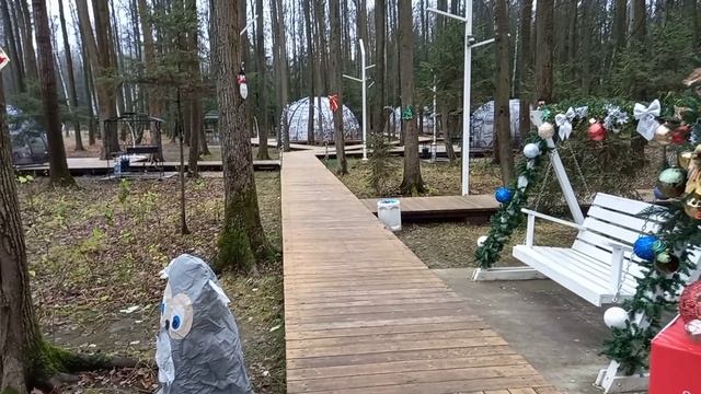 🔴Пруд Западный в парке Авангард в г. Электросталь🔵конец осени🔥 смотреть онлайн
