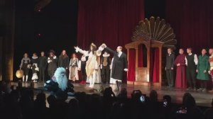 Цискаридзе, Хабенский, Ребенок - "Кабала святош", МХТ Чехова (финал, поклон)