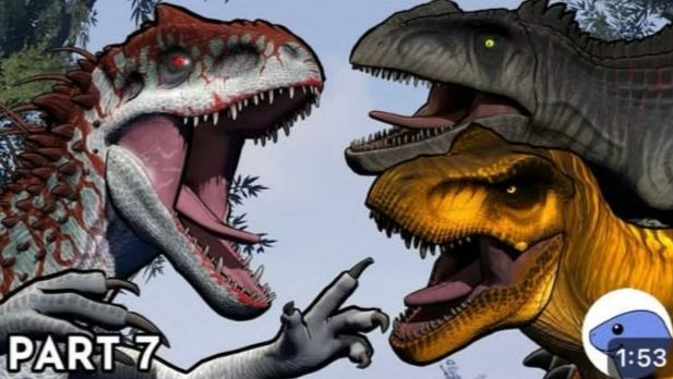 Индоминус Рекс vs Эмбер и Гиганотозавр| Анимация часть 7 (перезалив с Ютуба) смотреть онлайн