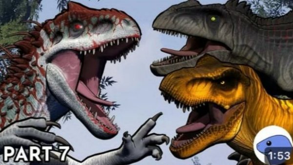 Индоминус Рекс vs Эмбер и Гиганотозавр| Анимация часть 7 (перезалив с Ютуба)