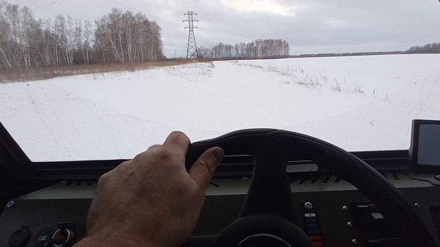 Зимняя обкатка вездехода!! смотреть онлайн