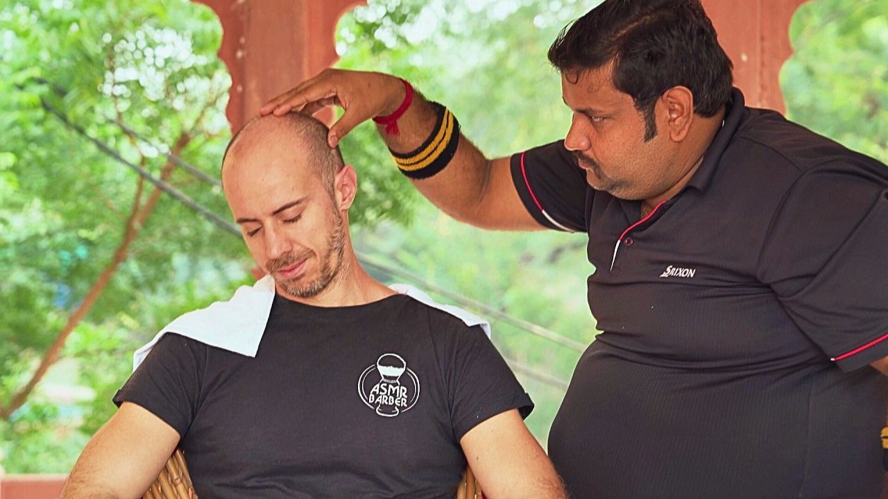 ASMR Indian Barber Magic 💆 Head Massage That Puts You to Sleep смотреть онлайн