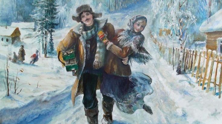 ©С первым днём зимы! Сергей Весенин-стихи смотреть онлайн