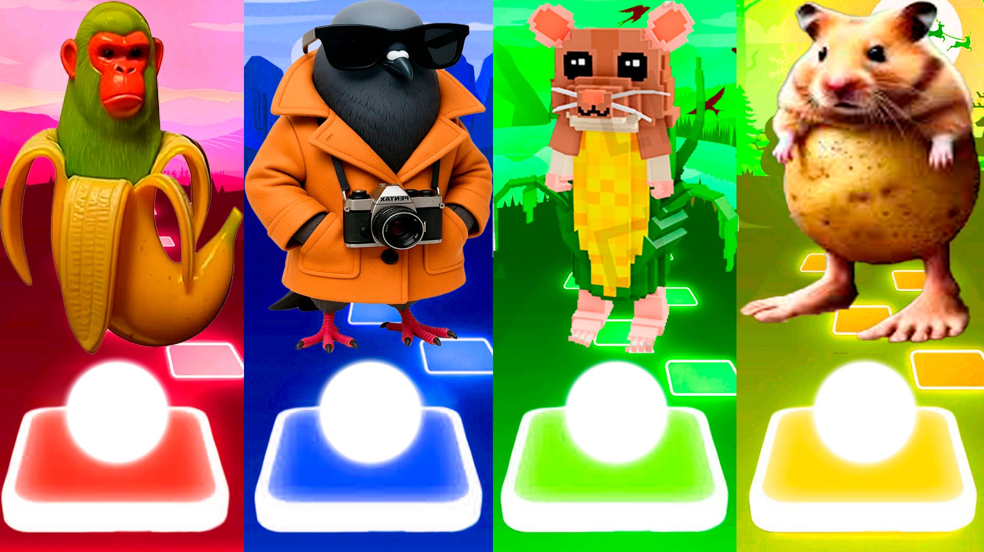 ШИМПАНЗИНИ БАНАНИНИ 🆚 ШПИОНИРО ГОЛУБИРО 🆚 ПИПИ КОРНИ 🆚 ПИПИ ПОТАТО | Tiles Hop №306 смотреть онлайн