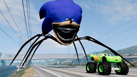 Эпический побег из Молний Маккуина-Пожирателя, Маккуина-Драконожа, Мэтропожирателя ｜BeamNG.Drive смотреть онлайн