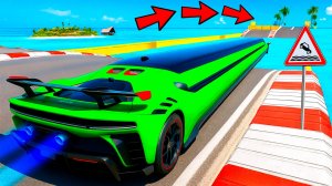 СМОЖЕТ ЛИ ДЛИННЫЙ ЛИМУЗИН ФЕРРАРИ ПРОЕХАТЬ ВОДНЫЕ КОЧКИ В ГТА 5! GTA 5 ОНЛАЙН