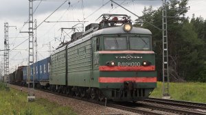 Поезда на перегоне Покров - Петушки Московской железной дороги. Август 2019 года