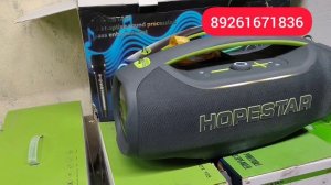 Колонка Hopestar A60 Ultra Серая 450 Вт с Микрофоном ✅ Мини обзор в Симферополь🔥