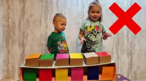 ❓️😱ЧЕЛЛЕНДЖ 🥰 УГАДАТЬ ЦВЕТ 🤣 КОРОБКИ С СЮРПРИЗОМ СЛАДОСТИ😘