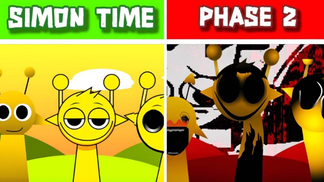 INCREDIBOX SPRUNKI ⏳👻 | SIMON TIME 🆚 PHASE 2 🔄💀 | ГДЕ МУЗЫКА? 🎧❌