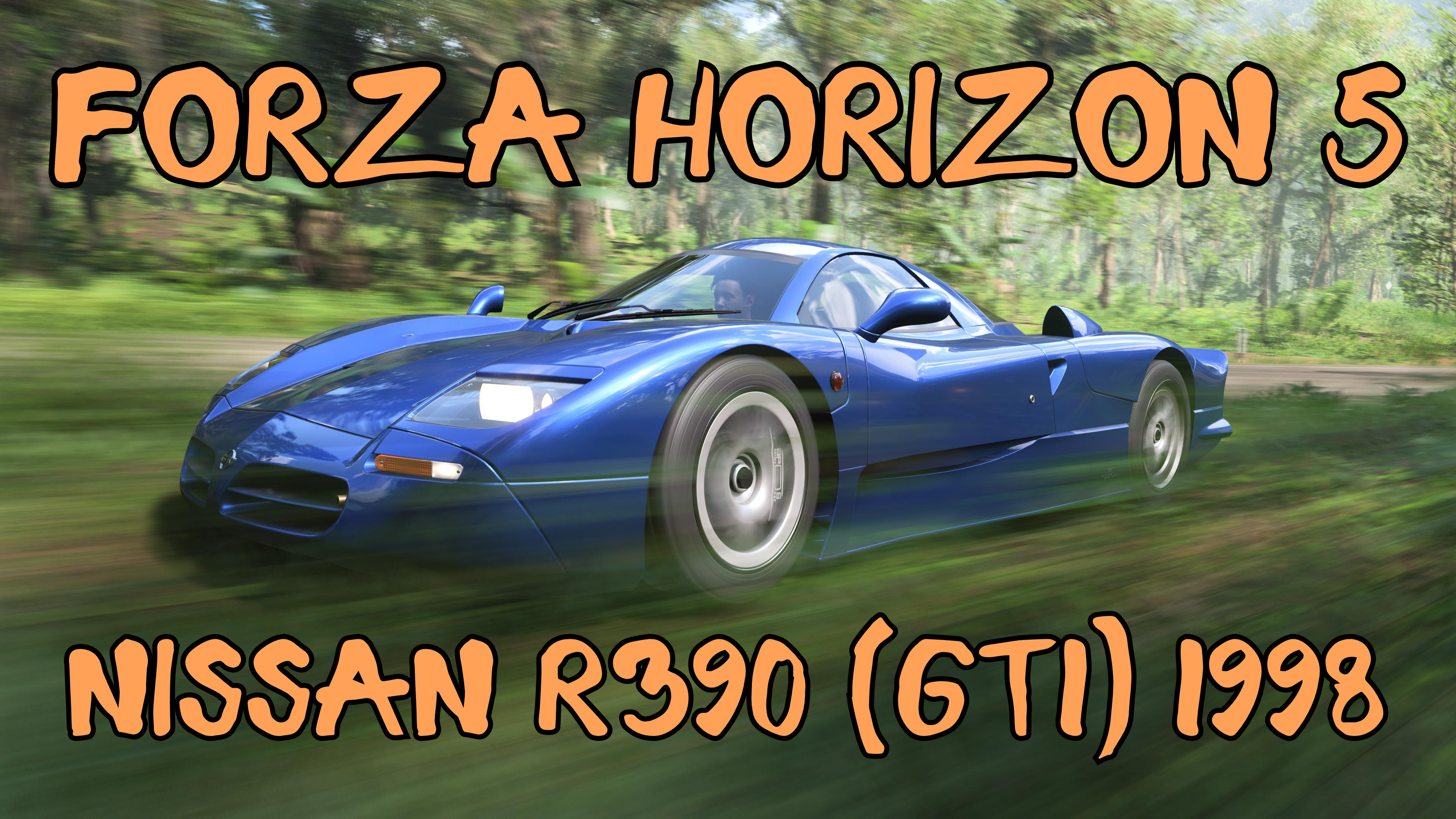 Nissan R390 1998 — гоночный монстр Le Mans в мире Forza Horizon 5 🌍⚡️ смотреть онлайн