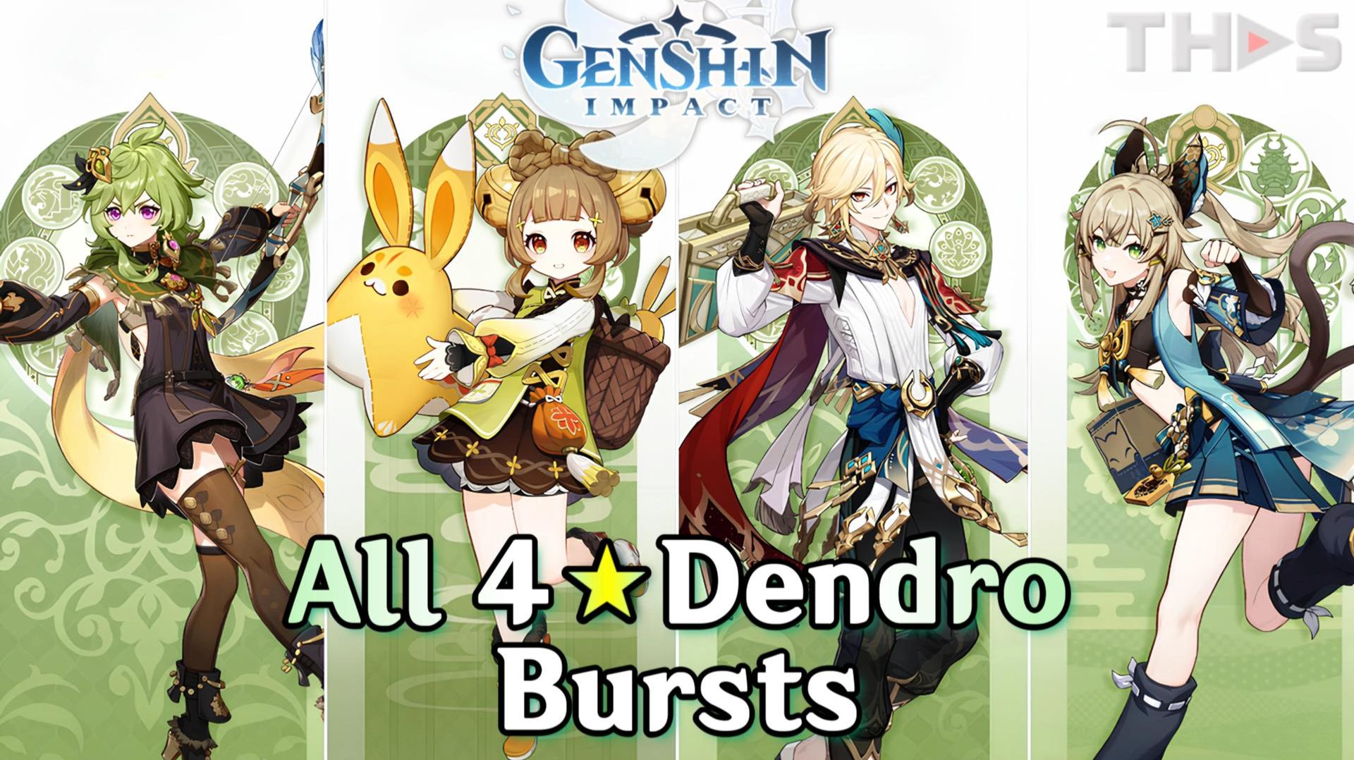 Все ульты Дендро-персонажей ⭐⭐⭐⭐ | Genshin Impact (Коллекция версии 6.1) 🌿