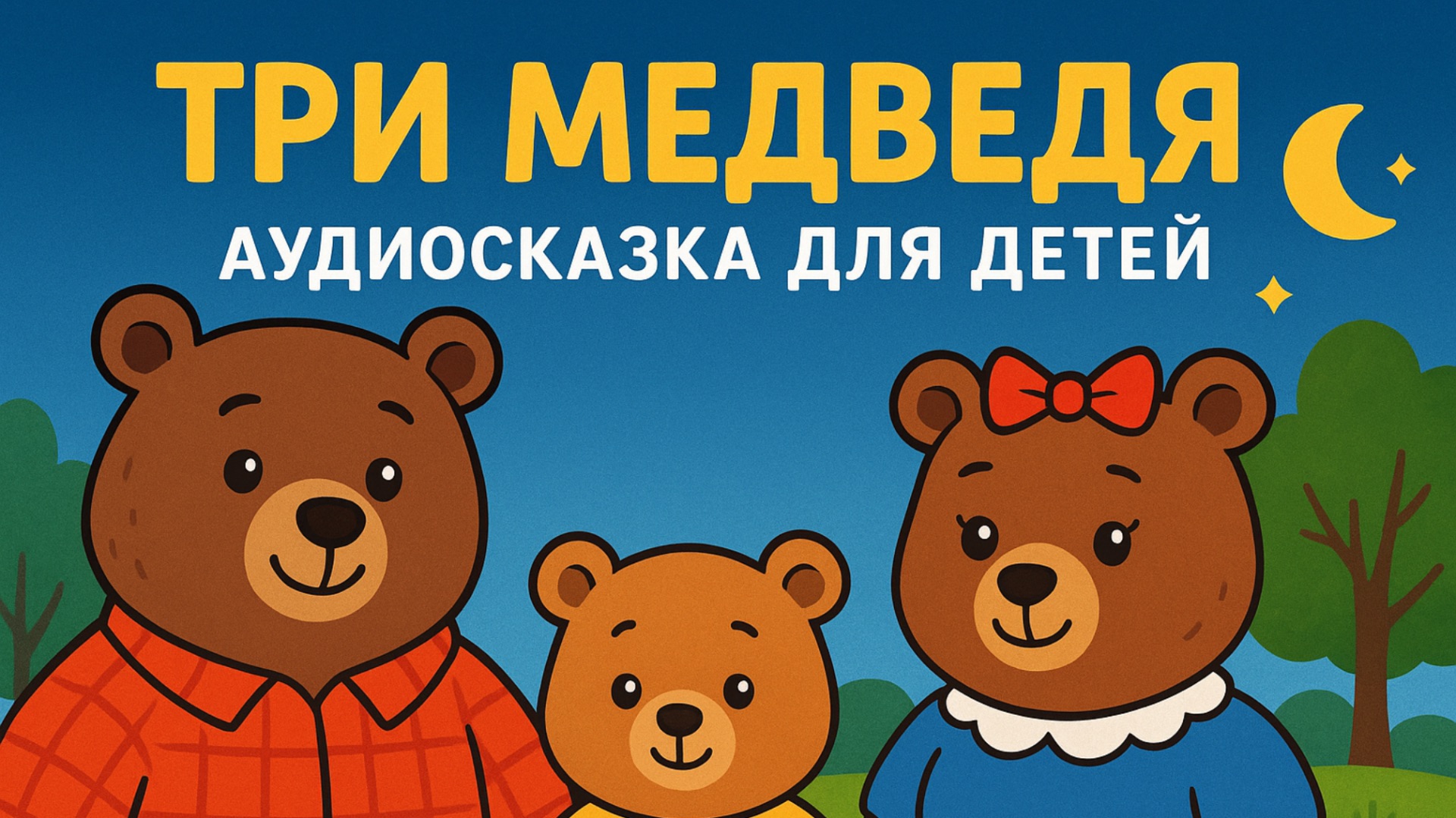 Три медведя — аудиосказка для детей | Добрая сказка на ночь 🐻✨ смотреть онлайн