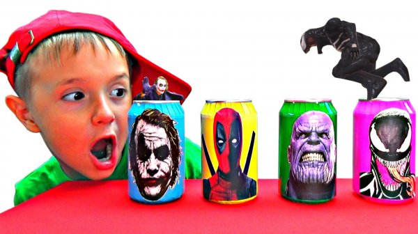 Супергерои Марвел оживают из газировки! Танцы с супергероями