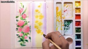 Мастер-класс по рисованию акварелью упрощённого изображения цветов