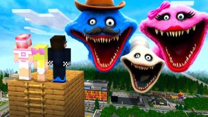 😱СЕМЬЯ ГОЛОДНЫХ ЧЕРВЕЙ НАПАЛА НА ГОРОД В МАЙНКРАФТ! ШЕДИ ЛЕСКА И НУБИК MINECRAFT