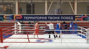 Нокаут Давида Гогичаева на Всероссийских соревнования по боксу памяти В.Н. Борисова Г.Красноярск