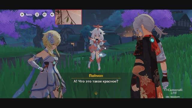 Genshin Impact Квест Странная безлюдная дорога Лиловая тень в спокойных равнинах смотреть онлайн