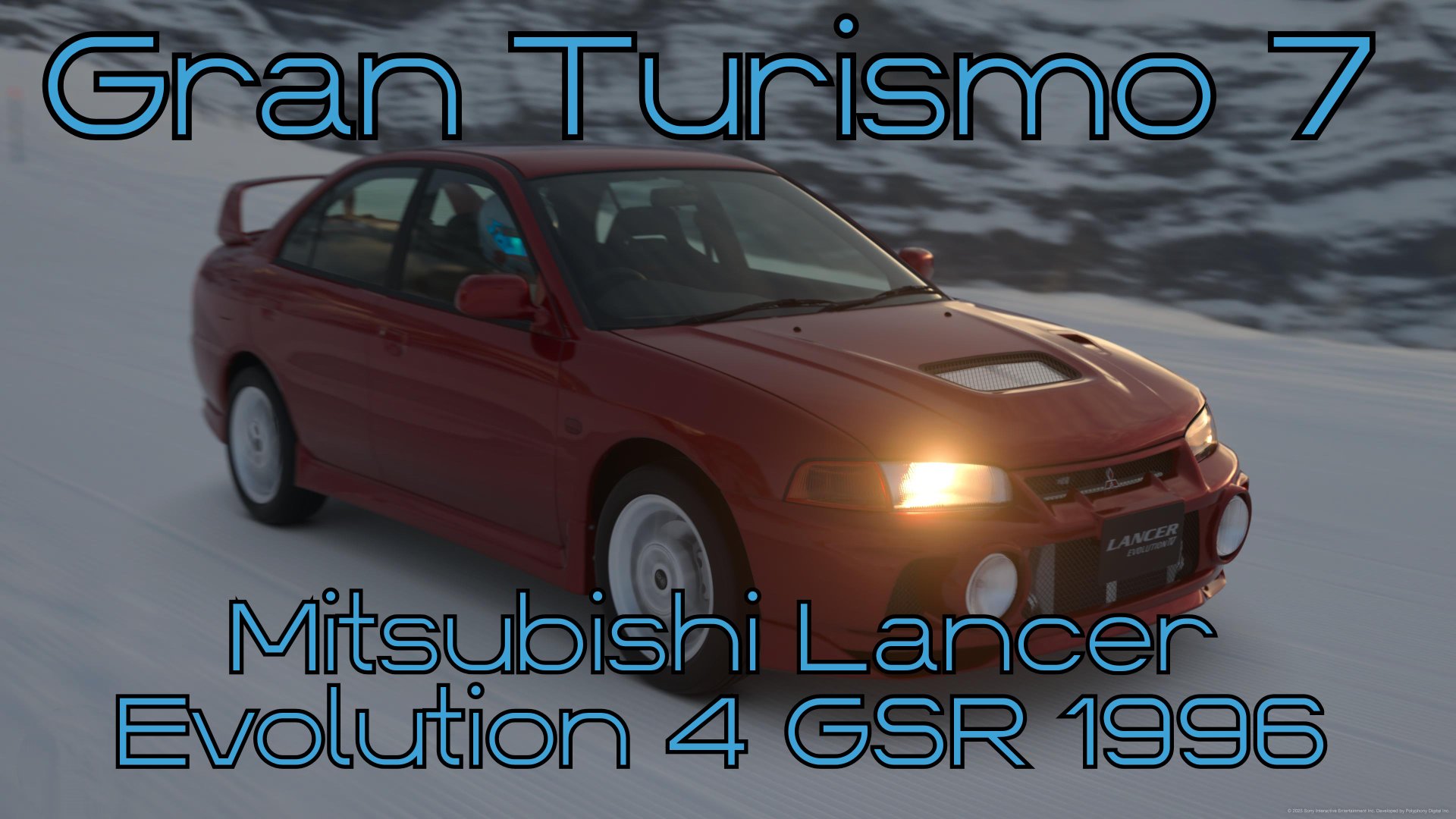 Mitsubishi Lancer Evolution 4 GSR 1996 — культовая японская боевая машина в мире Gran Turismo 7 🌍⚡ смотреть онлайн