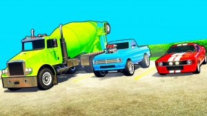 Мультики про Машинки Грузовики и Цветные Машины для Детей Мультик и Веселая Песенка