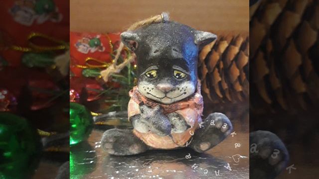 Котики. Ёлочные игрушки.