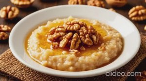 Овсяная каша на миндальном молоке: вкусный и полезный завтрак с медом и грецкими орехами