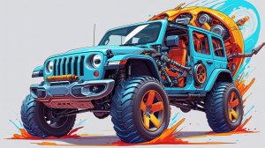 Преображение игрушечного джипа Трансформера