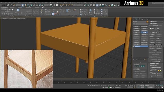 9 - Dining Table with Chairs 2 - Modeling смотреть онлайн