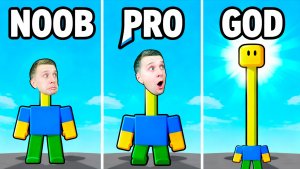 Я УДЛИНИЛ ШЕЮ НУБУ! Самая безумная шея в ROBLOX!