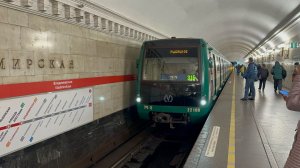 «Перегонка!» Метропоезд «Юбилейный» на ст.м.Владимирская, ноябрь 2025 года