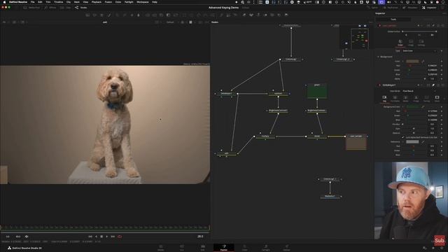 Продвинутая техника удаления зеленого экрана в DaVinci Resolve смотреть онлайн