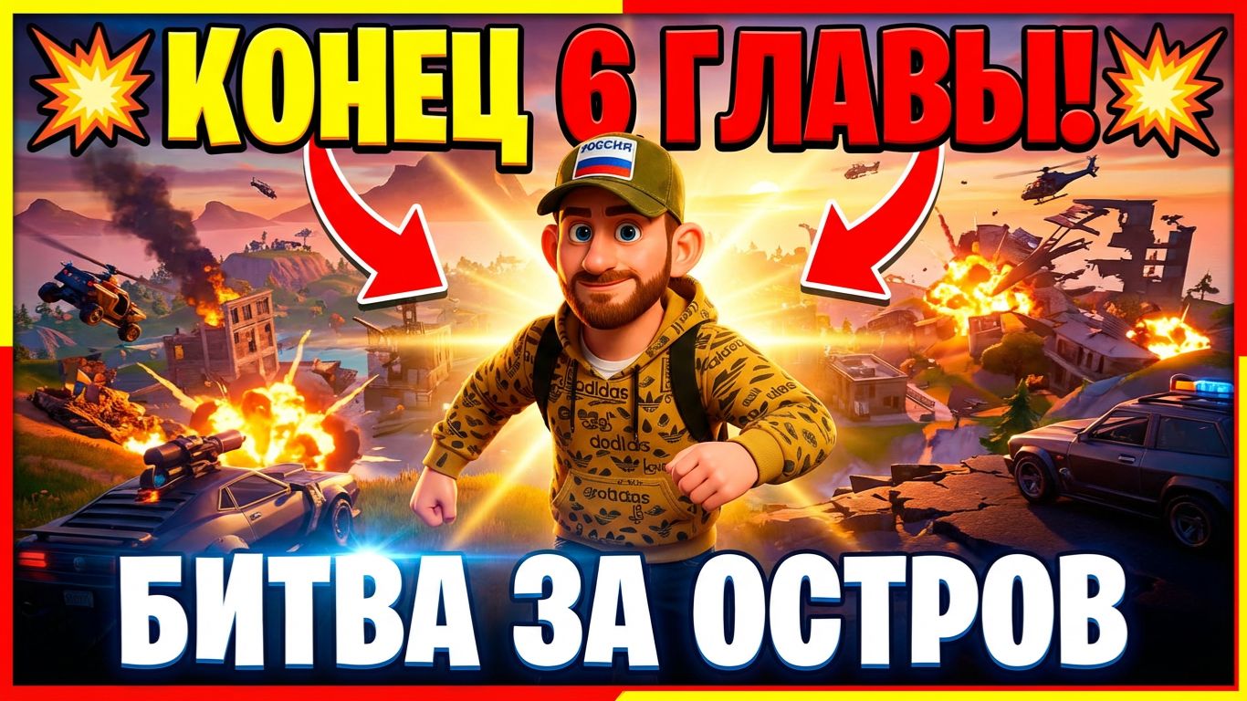 Конец 6 главы, Битва за Остров