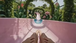 На водной горке