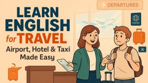 Learn English for Travel ✈️ Airport, Hotel & Taxi Made Easy | Real Conversations for Beginners