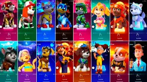 Мультики для Детей Щенячий Патруль Tiles Hop - МАРШАЛЛ, АПОЛЛО, ГОНЩИК, РОККИ, СКАЙ, ЗУМА