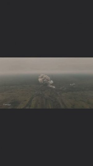 Эффектное видео прилёта русской авиабомбы