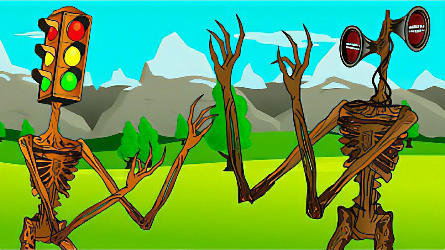 Сиреноголый против Светофороголового. Sirenhead Vs. Traffic Light Head