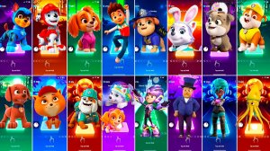 Мультики для Детей Щенячий Патруль Tiles Hop - ГОНЩИК, МАРШАЛЛ, СКАЙ, РАЙДЕР, МОТОР