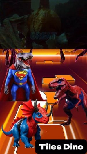 КТО САМЫЙ КРУТОЙ? - Мультики про Динозавров уровень 75 | МУЛЬТФИЛЬМЫ ДИНОЗАВРЫ в Tiles Hop