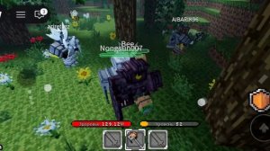 Играю в добычу блоков  V7 в аду, и жду когда заспавнится призыватель