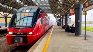 Доехал в топовом двухэтажном швейцарском электропоезде Stadler из Москвы в Сколково. Эпизод 85